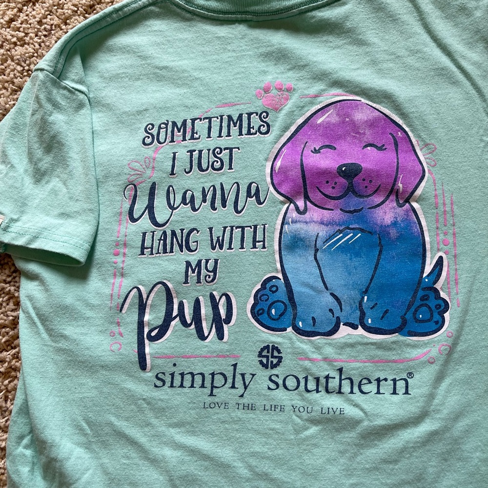 Simply Southern Girls Short Sleeve Pocket Tee